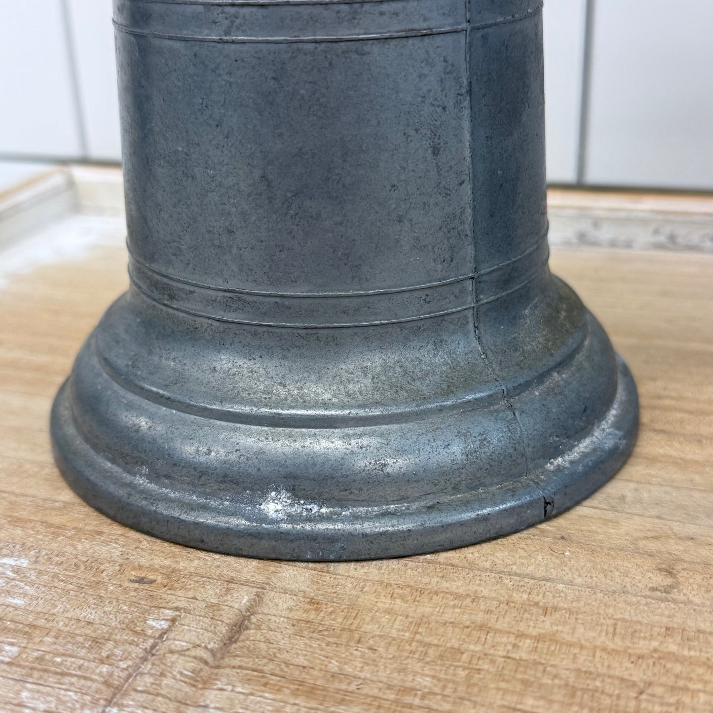 Pewter Flagon Set of 3 with Hinged Lids