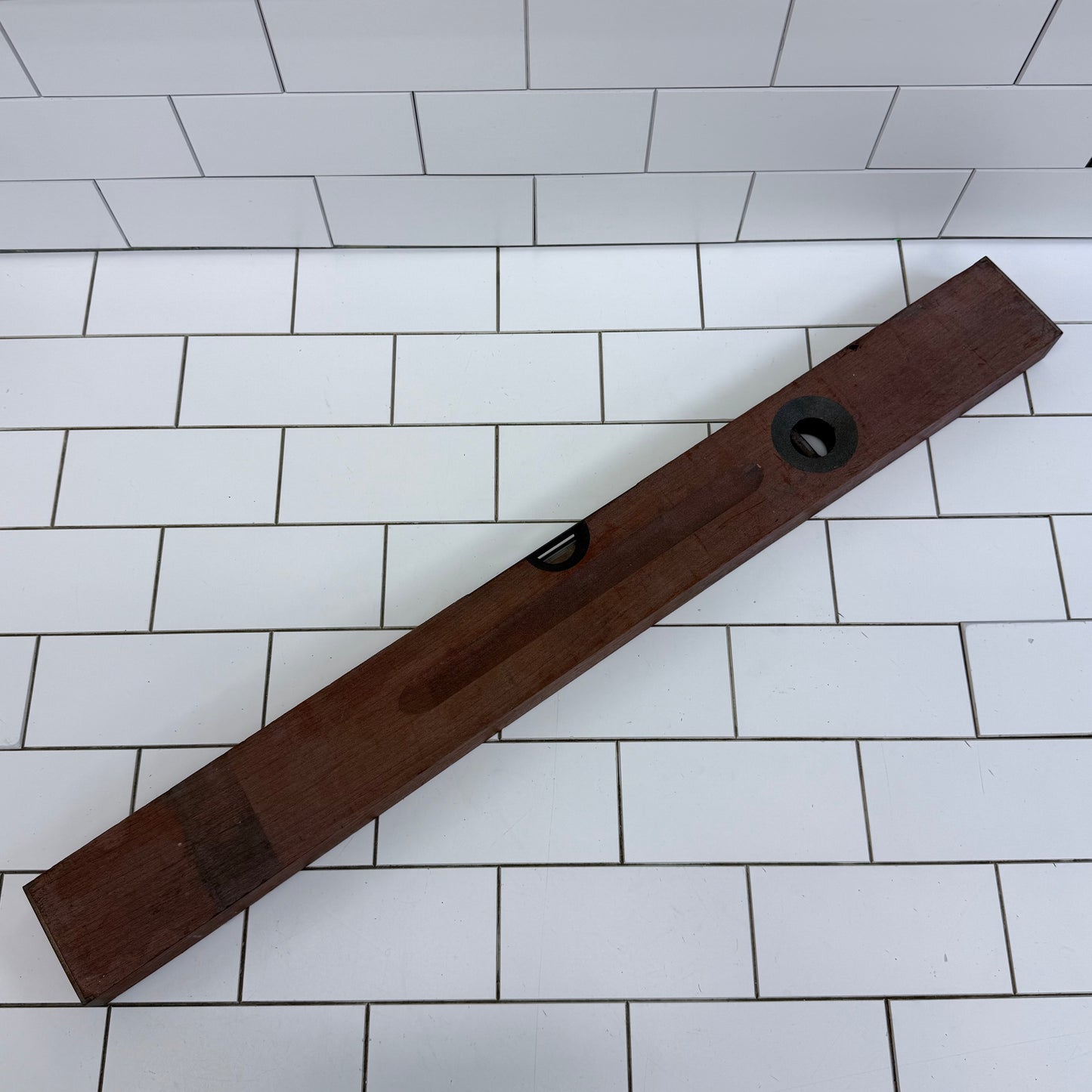 Stanley No. 3 Adjustable Cherry Wood Brass Level 30” 1920s-1930s