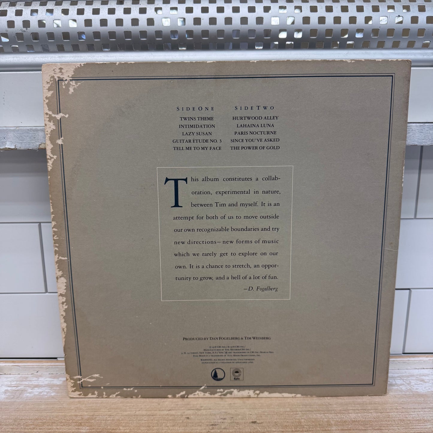 Dan Fogelberg Twin Sons of Different Mothers 1978 Vinyl LP