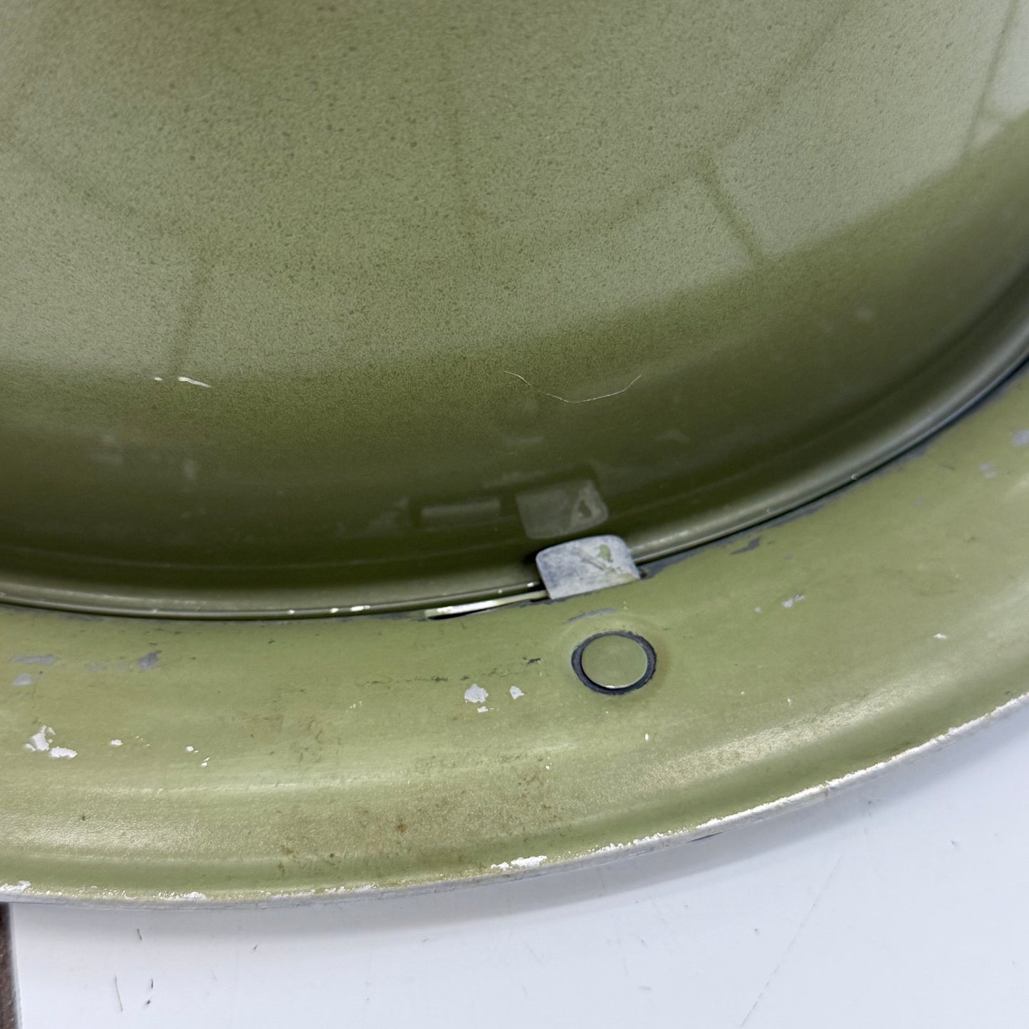 West Bend Avocado Green Locking Aluminum Cake Carrier 1970s