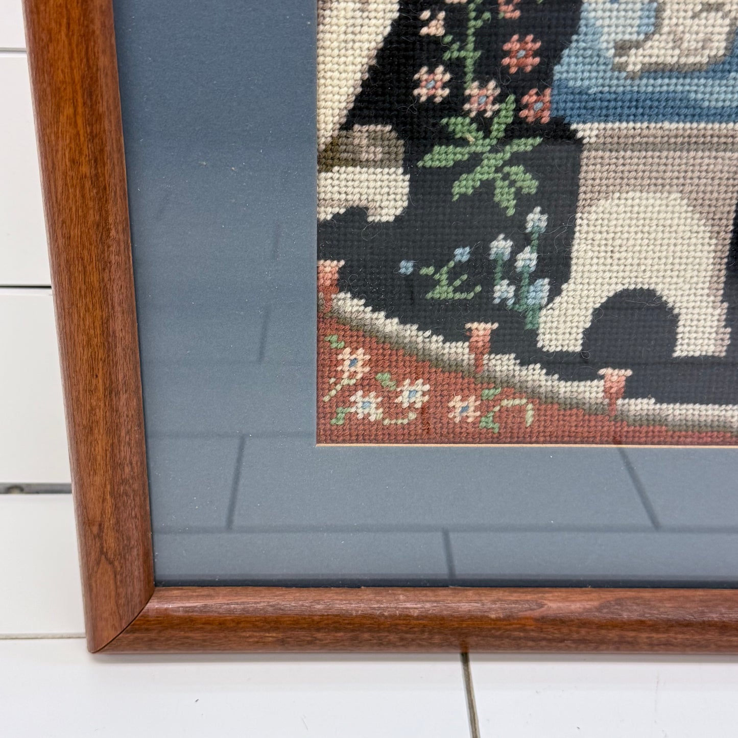 Lady & the Unicorn Needlepoint Medieval Tapestry Art