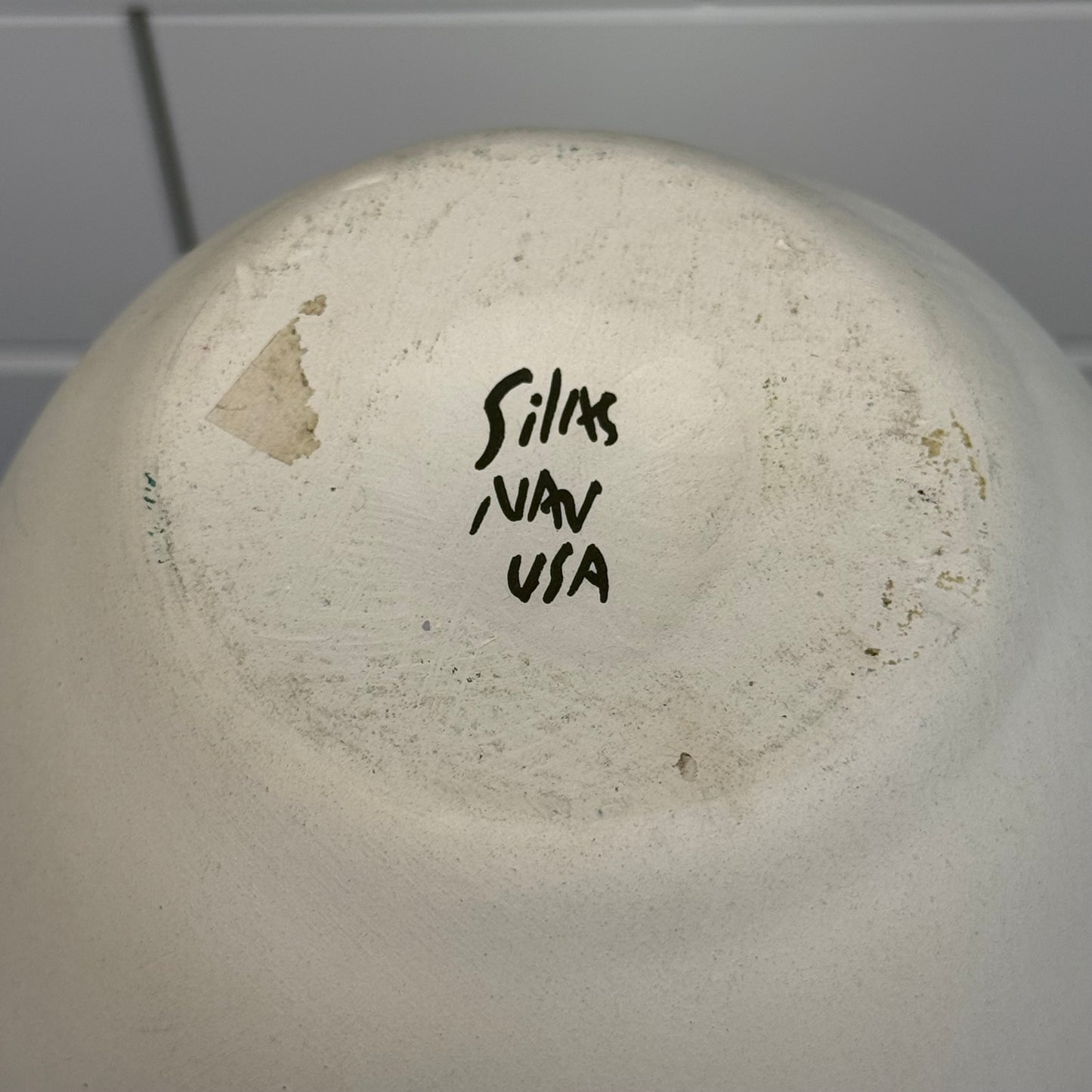 Mesa Verde Pottery Signed Silas Etched Ceramic Vase Colorado