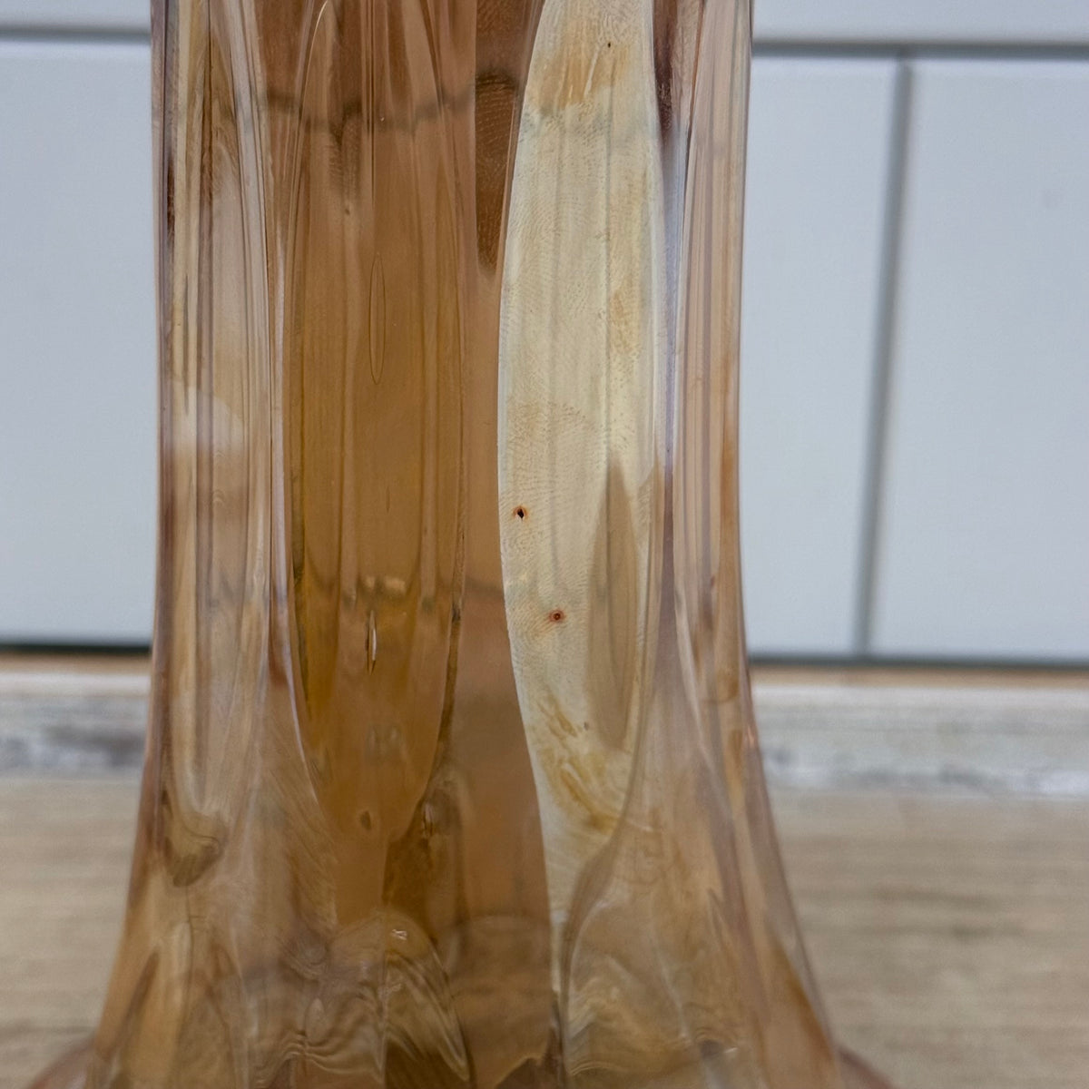 Fenton Long Thumbprint Marigold Carnival Glass Vase c. 1910