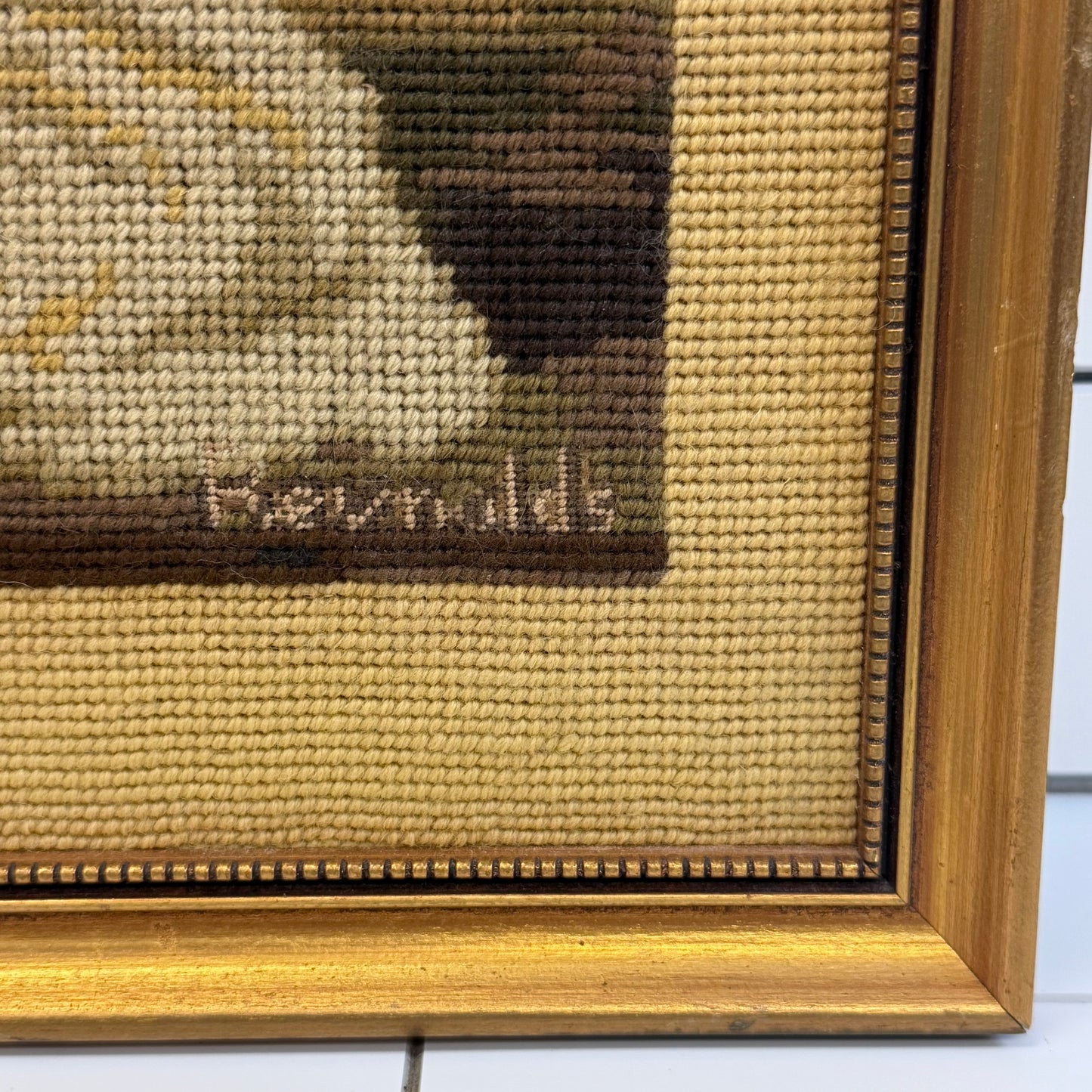 Joshua Reynolds Innocence Framed Needlepoint Portrait Art