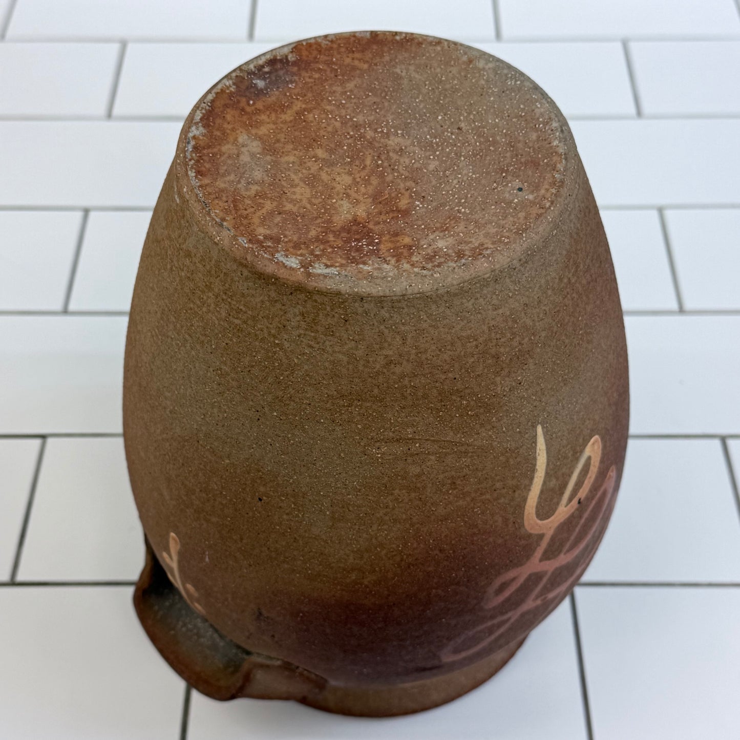 Studio Art Pottery Salt Glazed Stoneware Lidded Pot