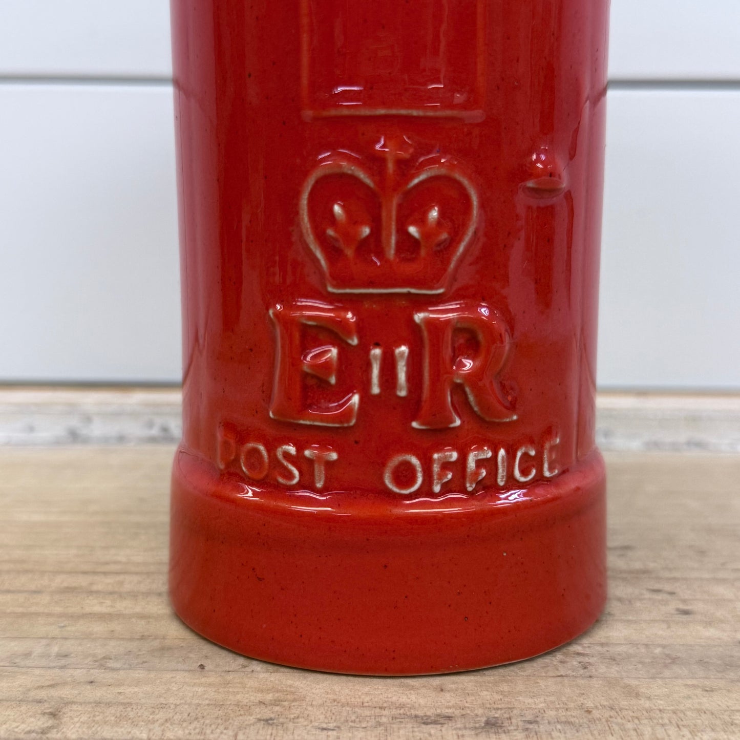 Mason's London Post Box Coin Bank Ceramic England Elizabeth II