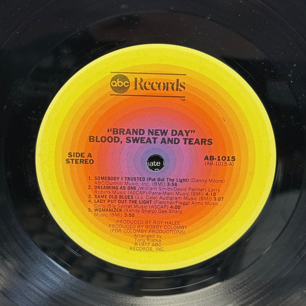 Blood Sweat & Tears Brand New Day Vinyl LP 1977 ABC AB-1015