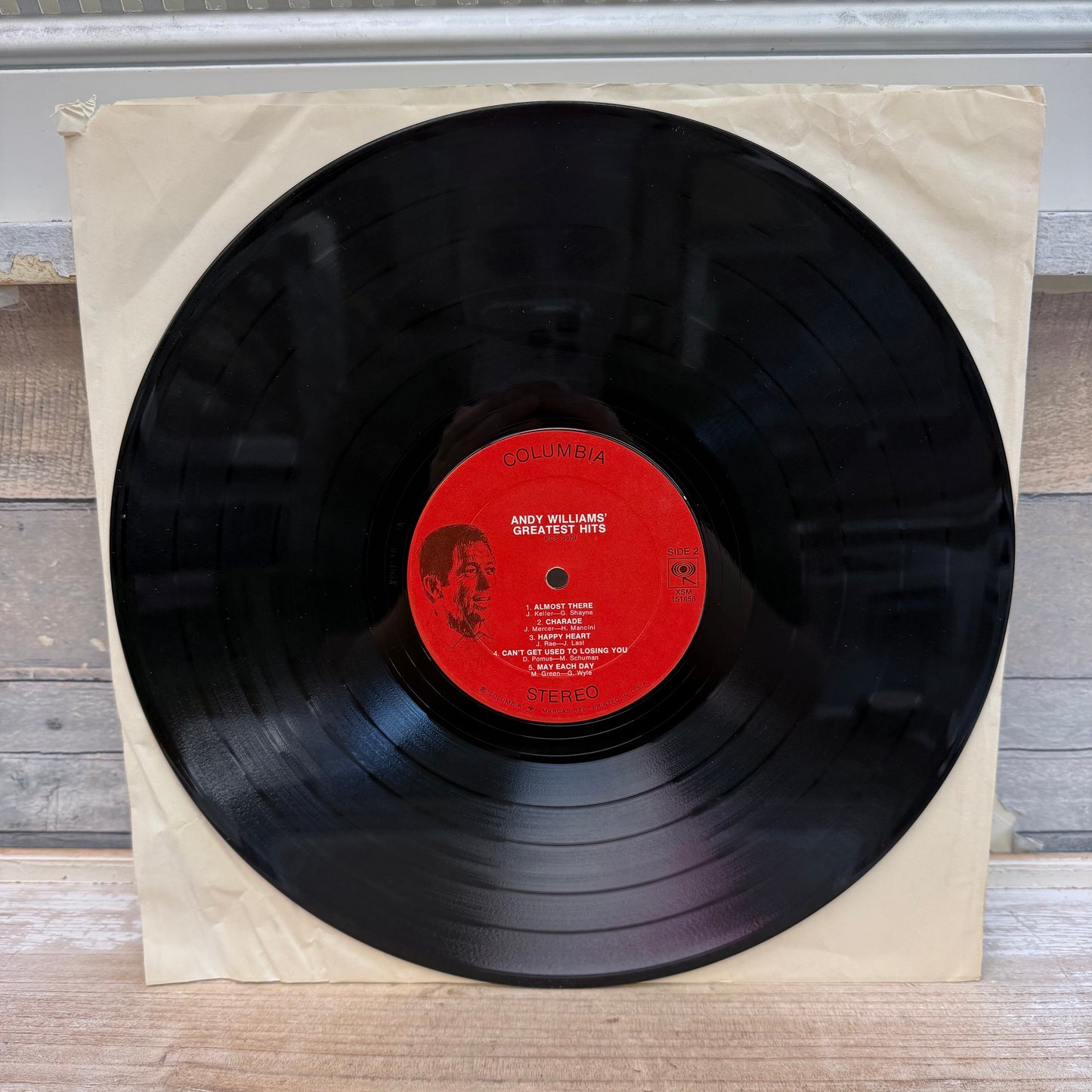 Andy Williams’ Greatest Hits Vinyl Record, 1970