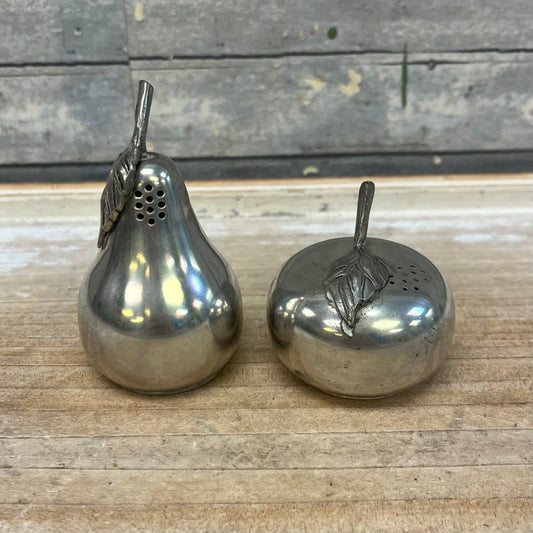 Kirk Stieff Pewter Fruit Salt & Pepper Shaker Set