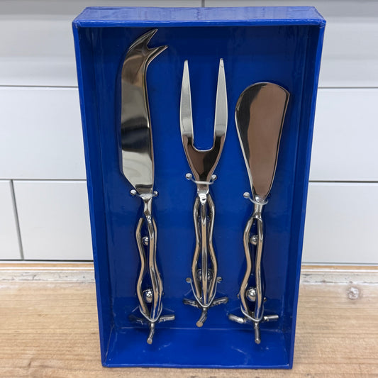 Wild Eye Designs Standing Cheese Knife Fork Spreader Set of 3