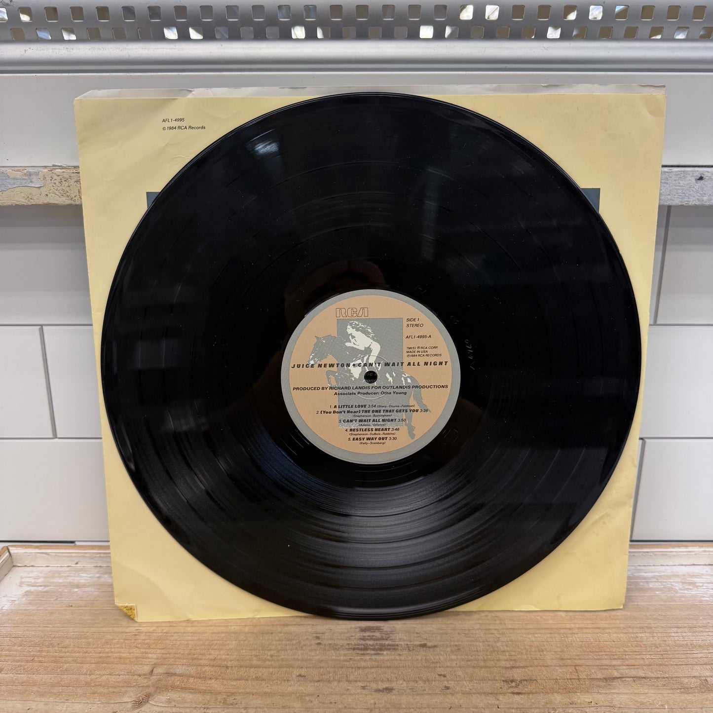 Juice Newton Can’t Wait All Night Vinyl Record 1984 #AFL1-4995