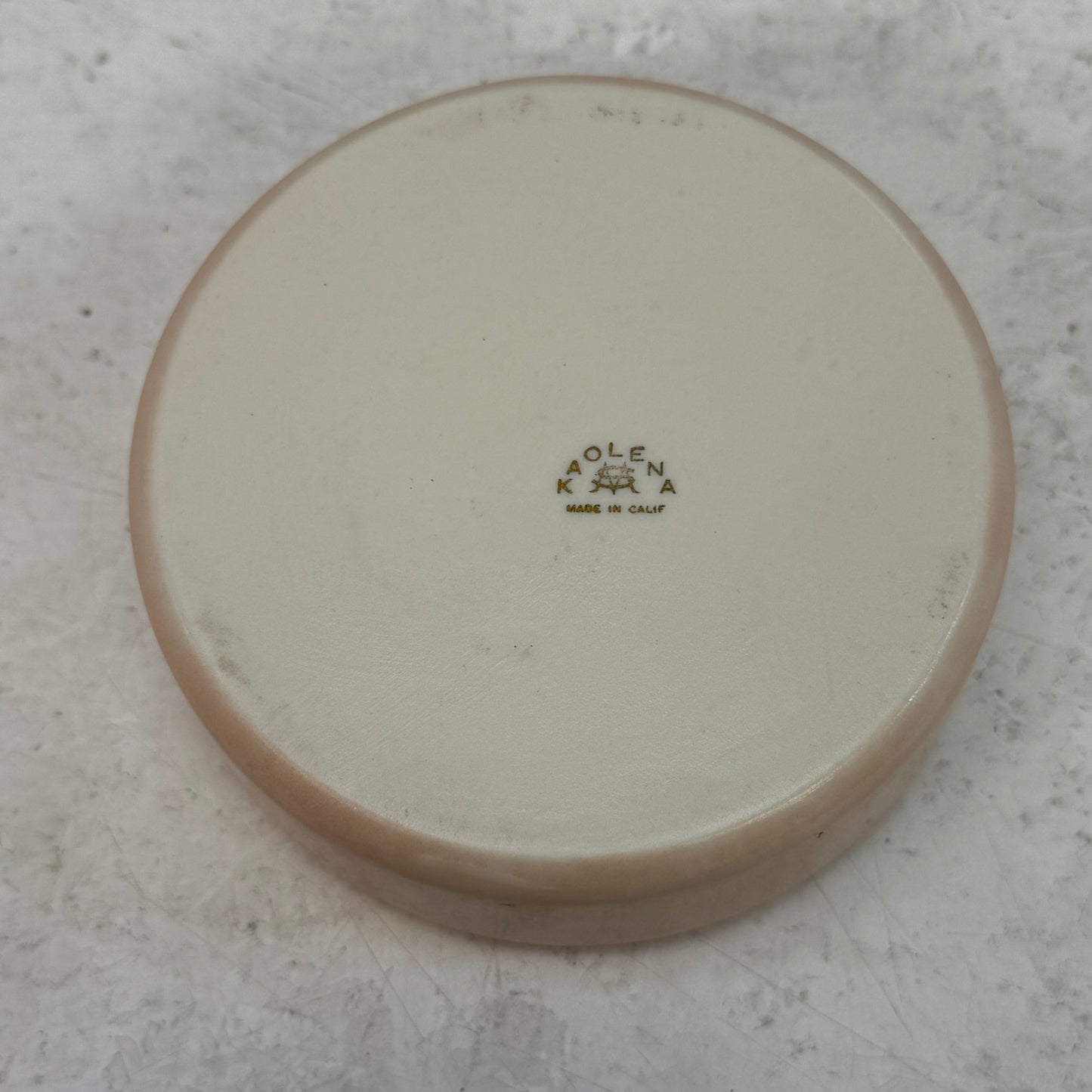 Franciscan Kaolena Fine China Powder Jar, 1940s