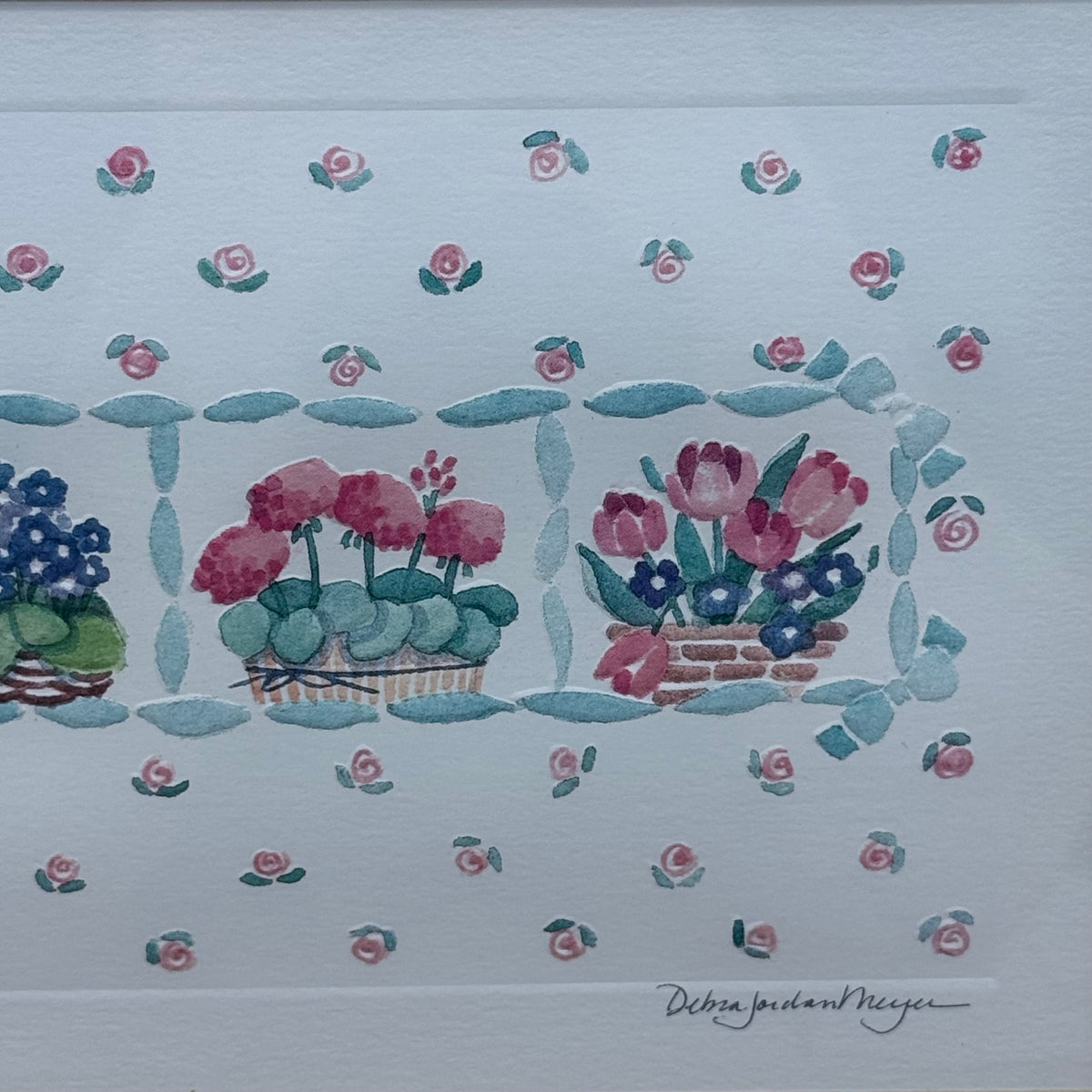 Debra Jordan Meyer Floral Basket Print