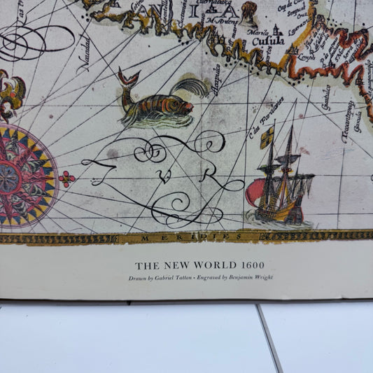 Gabriel Tatton The New World Map Art Print, By American Heritage
