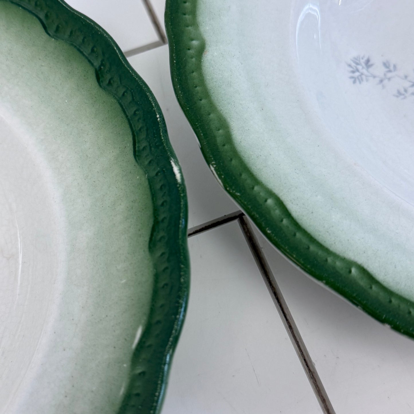 Empire Pottery Imperial China Soup Bowls Set of 4 Antique c.1890s