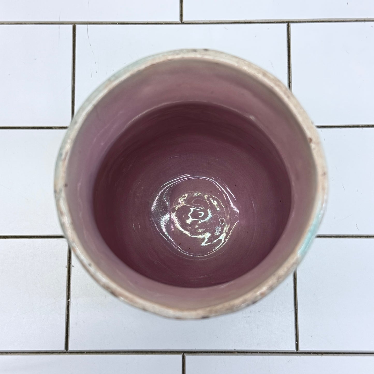 Antique Majolica Floral Jardinière Planter 1930s