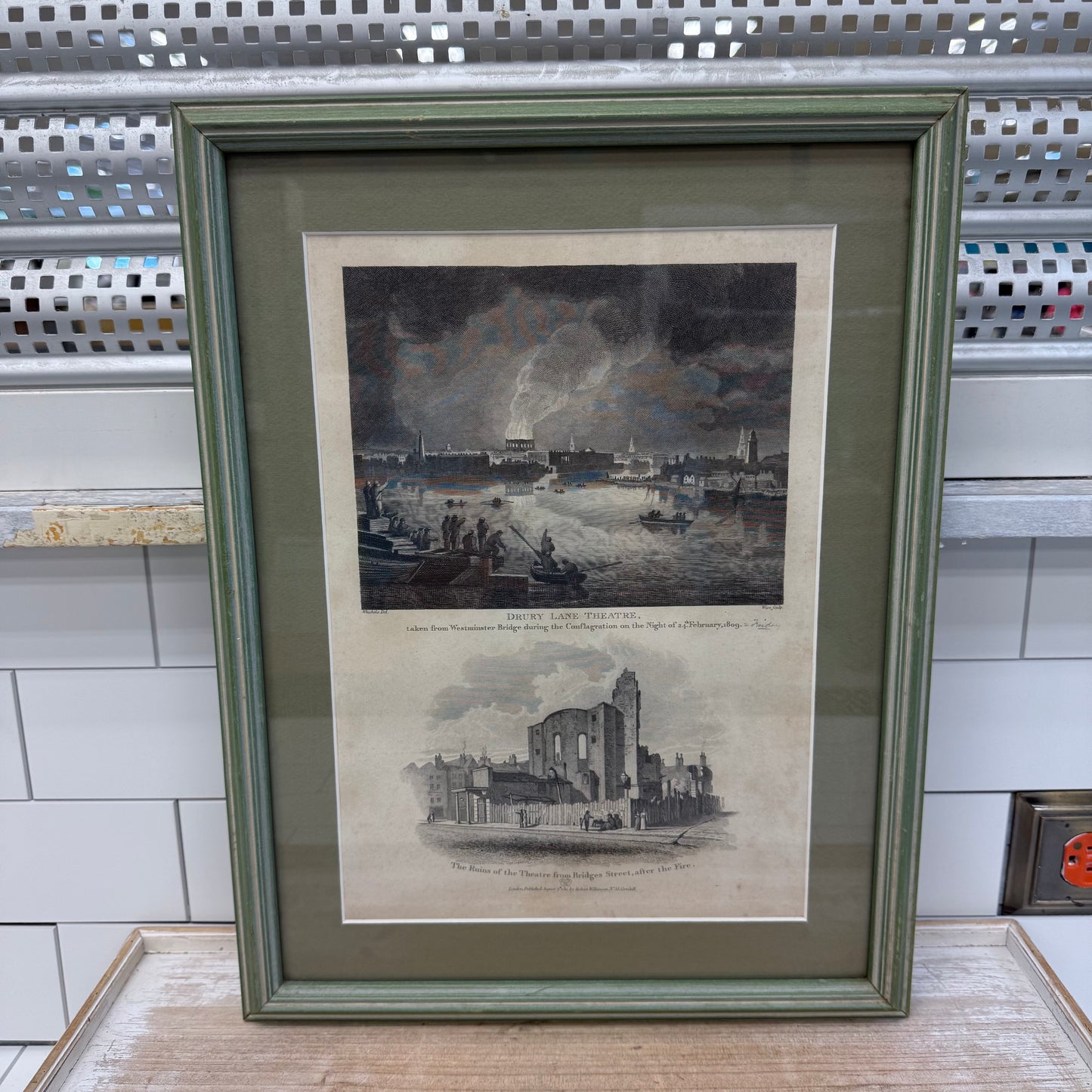 William Wise Drury Lane Theatre Fire, Framed