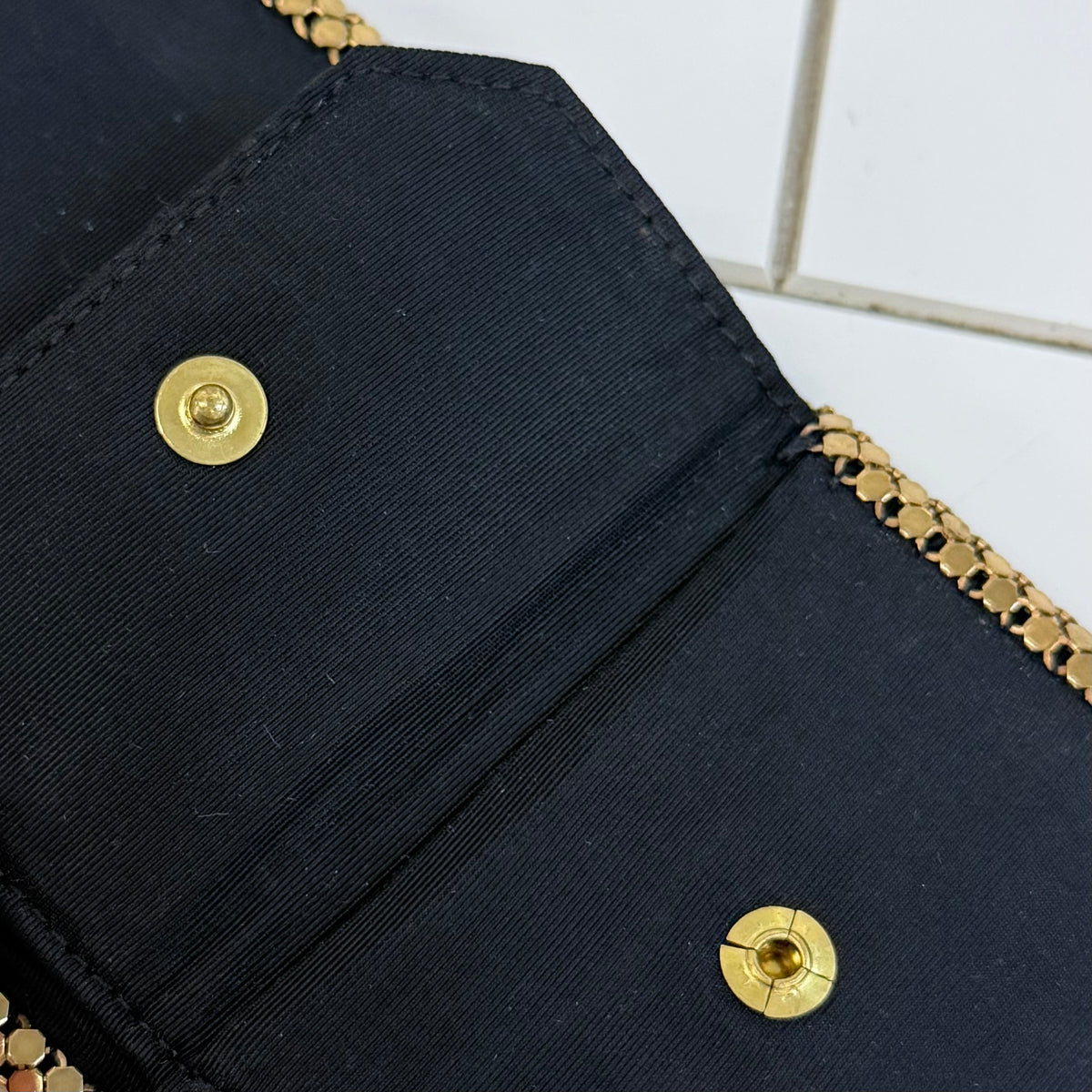 Whiting & Davis Gold Mesh Wallet 1960s