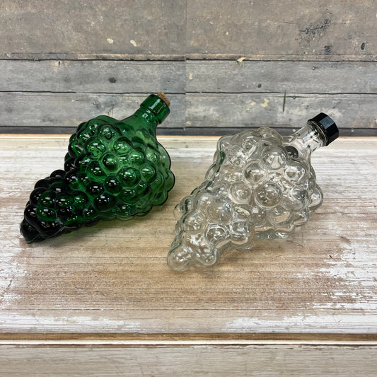 Grape Glass Bottles, Set of 2