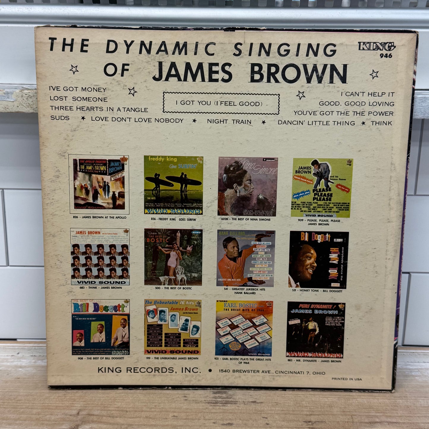 James Brown I Got You I Feel Good Vinyl Record LP 1966 #K-946