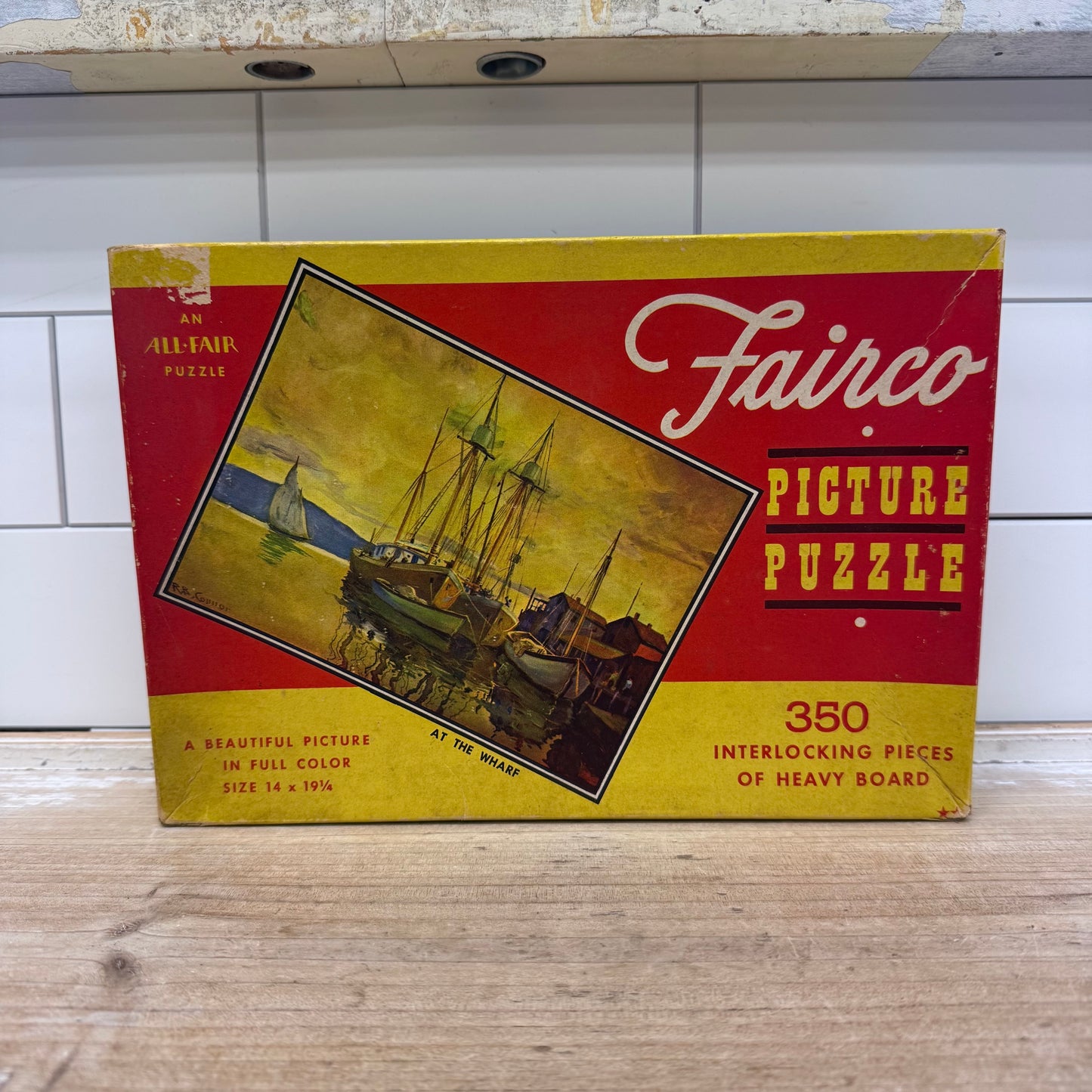 Vintage Jigsaw Puzzle Lot Collectible Vintage Set of 3