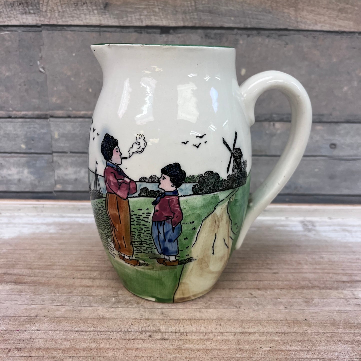 G.S. Zell Hand Painted Ceramic Pitcher