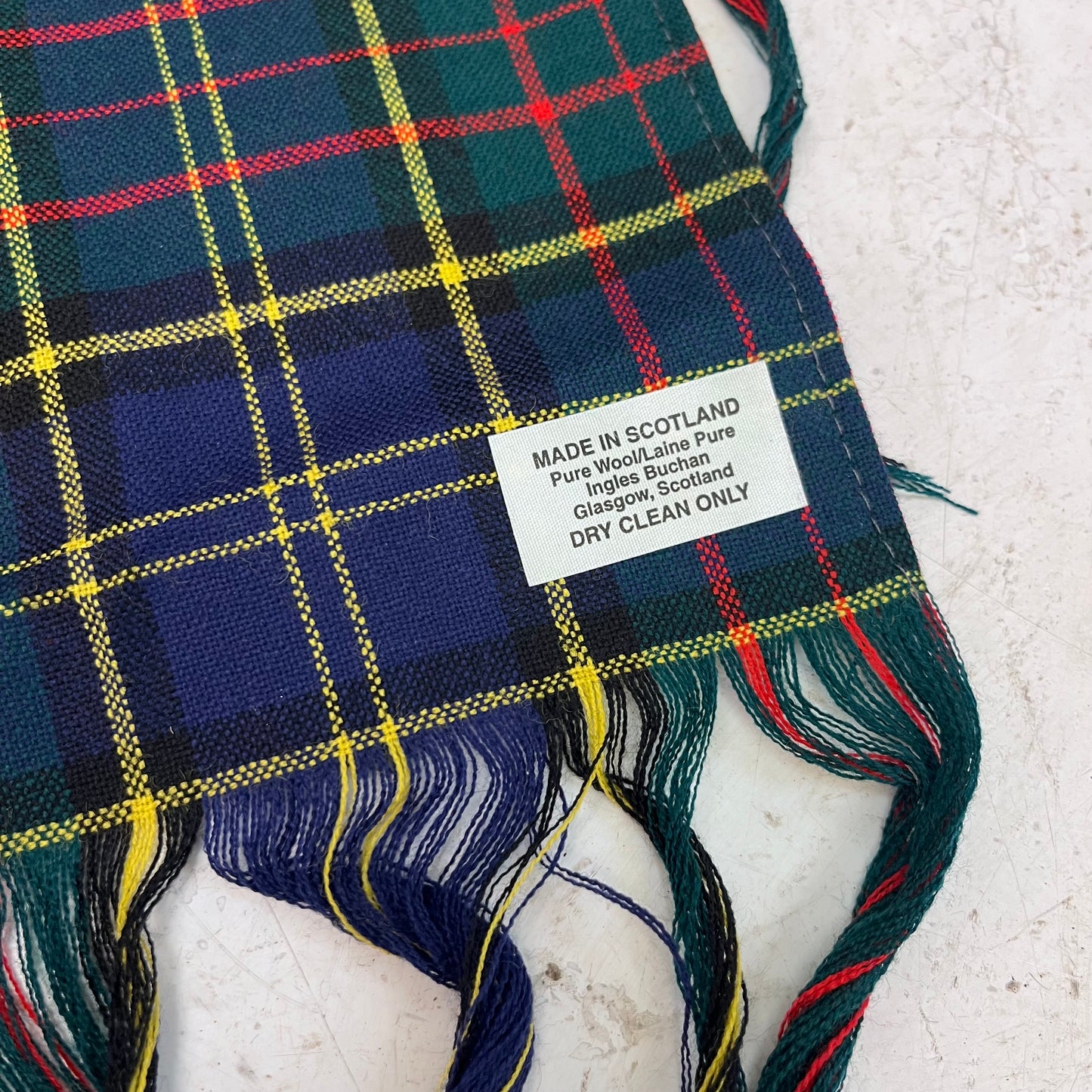Scottish Tartan Wool Scarf Made in Glasgow