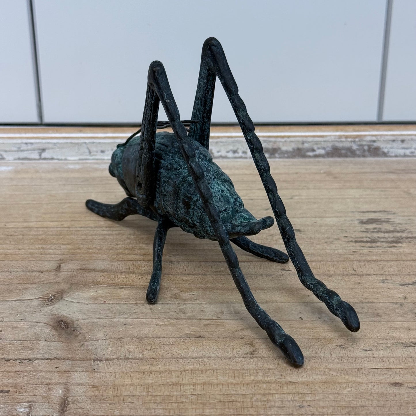 Brass Frog Grasshopper Butterfly Figurine Decor Lot Set of 3