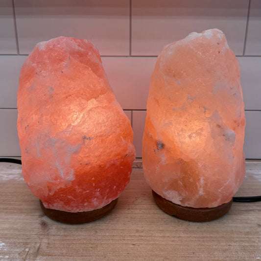 Himalayan Salt Rock Lamps, Set of 2