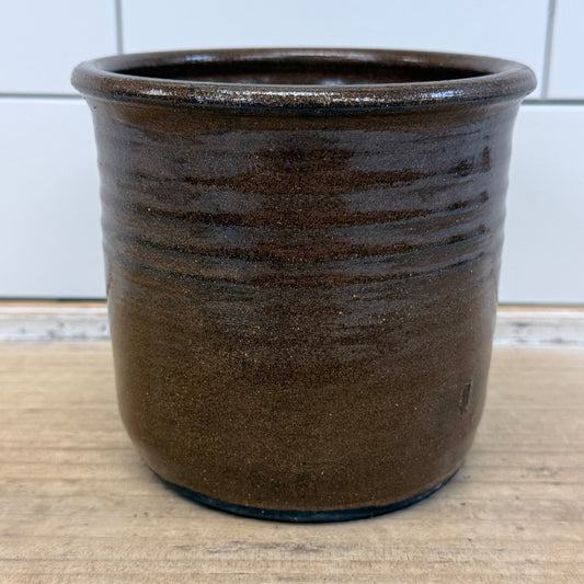 Liberty Pottery Ohio Brown Stoneware Crock