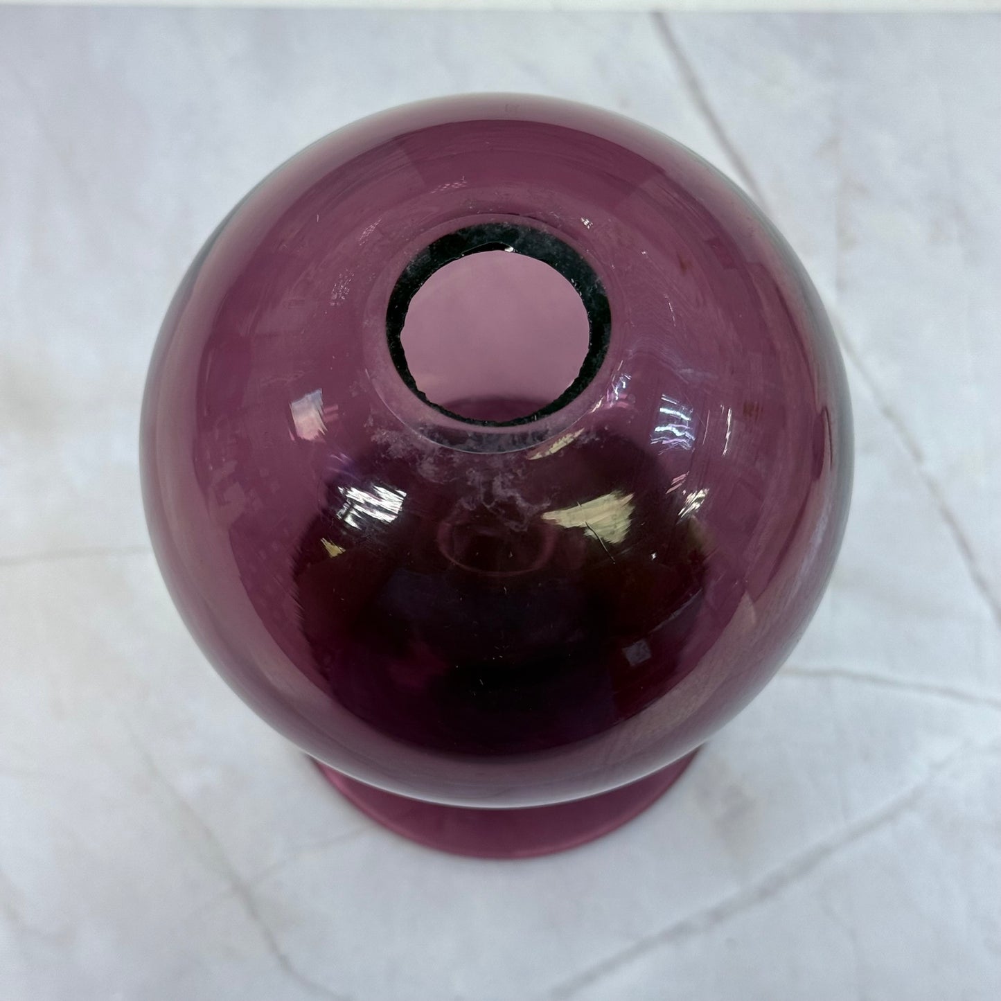 Cambridge Glass Amethyst Ivy Ball Vase