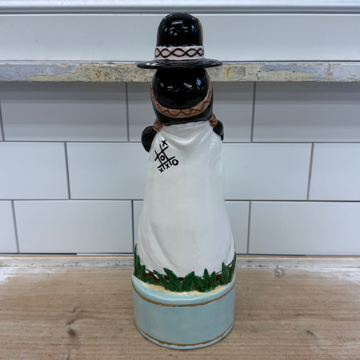 Fire Water Ceramic Figural Decanter R J Ceramics