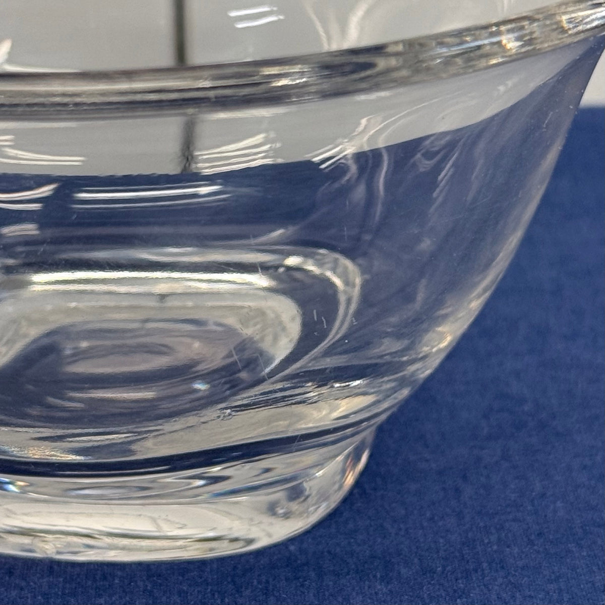 Heisey Clear Glass Bowl and Underplate Set Elegant Glass