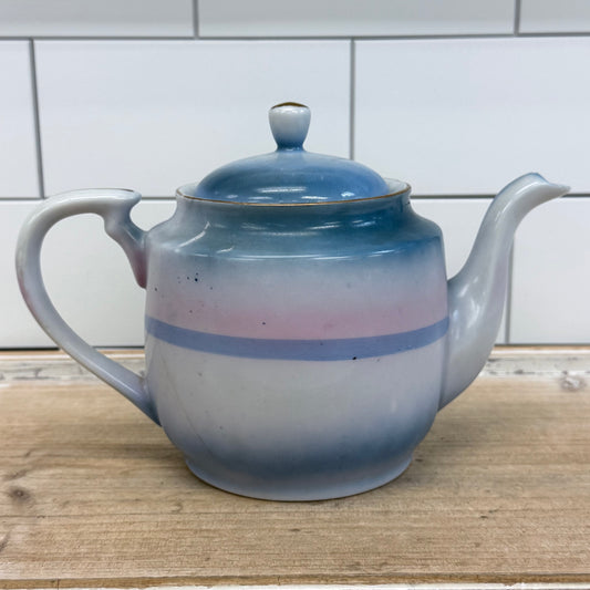 Hand Painted Tea Set 3 Cottage Landscape Decor