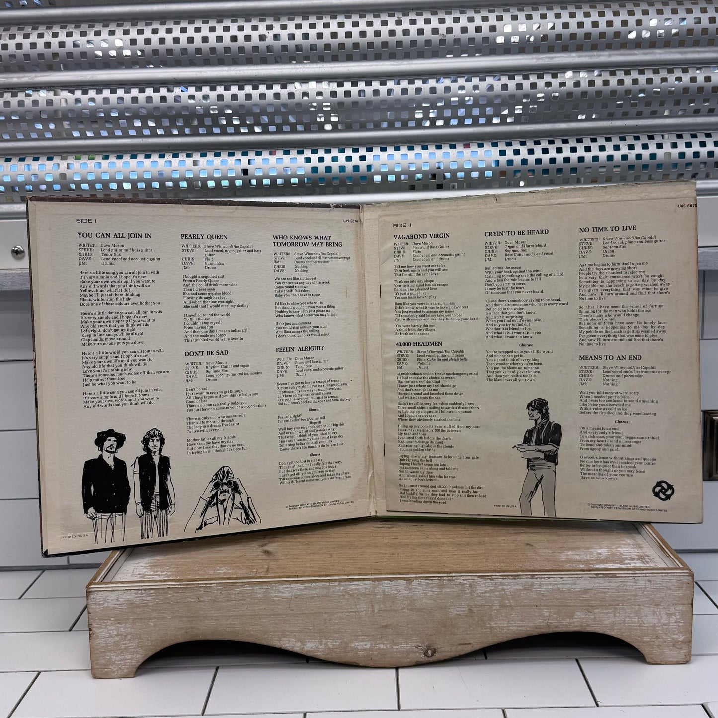 Traffic Self Titled Vinyl Record LP 1968 #UAS 6676