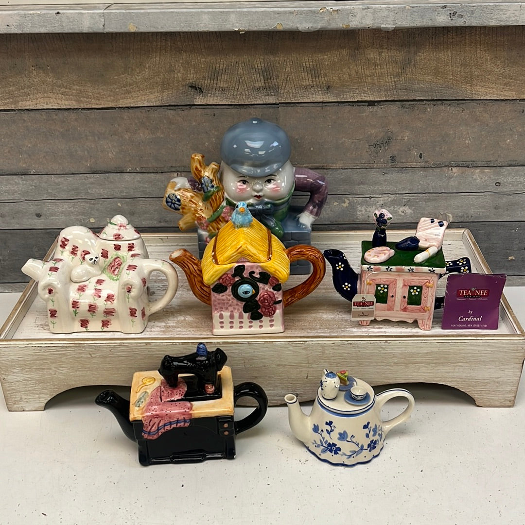 Vintage Tea-Nee, Feitx, etc. Whimsical Teapot Selection