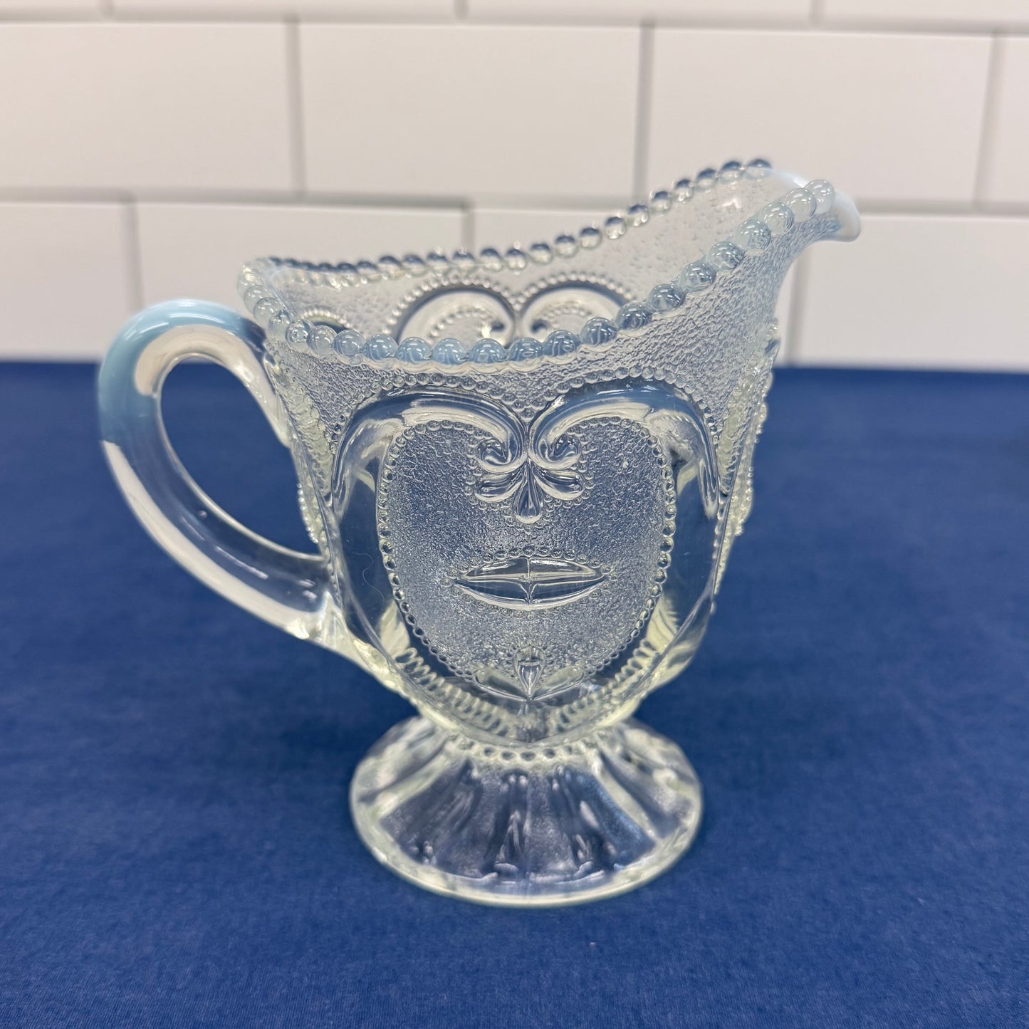 Northwood Scroll Acanthus Bowl & Adams Garfield Drape Pitcher