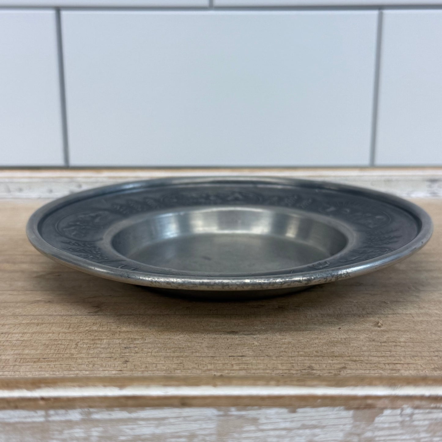 Vesttinn Norway Embossed Pewter Dish