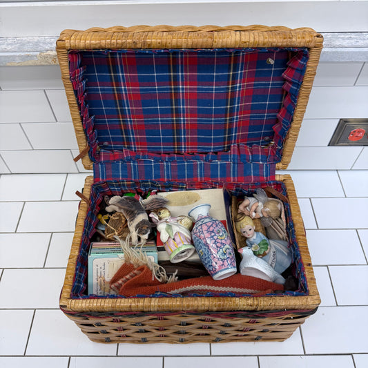 Mystery Estate Basket Vintage Collectibles, 10 Lbs