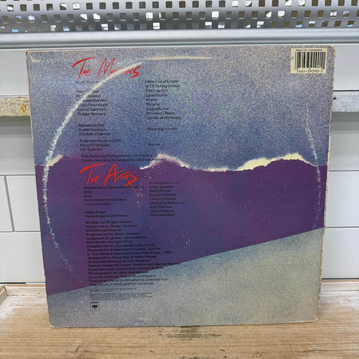 Roger Waters The Pros and Cons of Hitch Hiking Vinyl LP 1984 -- FC 39290
