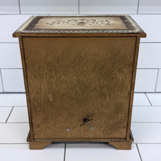 French Provincial Music Box Jewelry Cabinet Chest Vintage