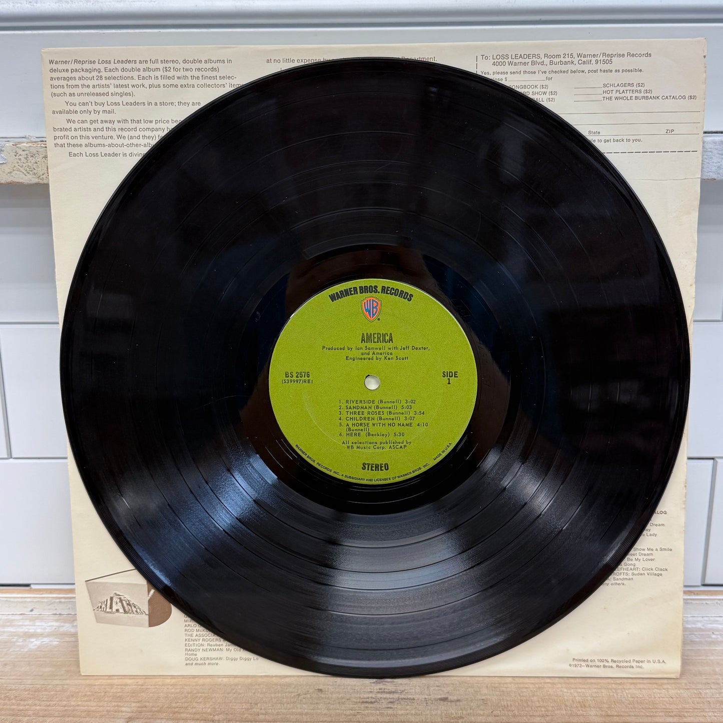 America Self-Titled Debut Vinyl Record LP 1971