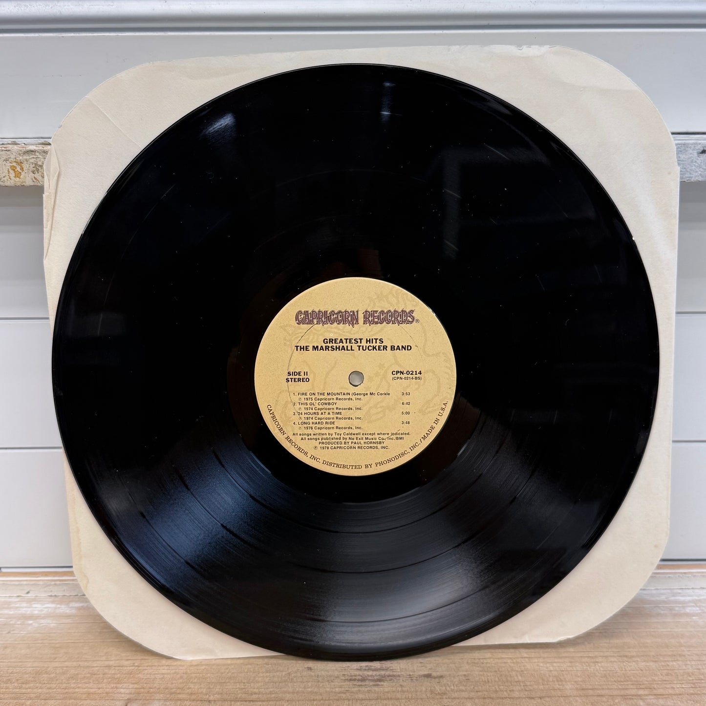 The Marshall Tucker Band Greatest Hits Vinyl LP 1978 #CPN-0214