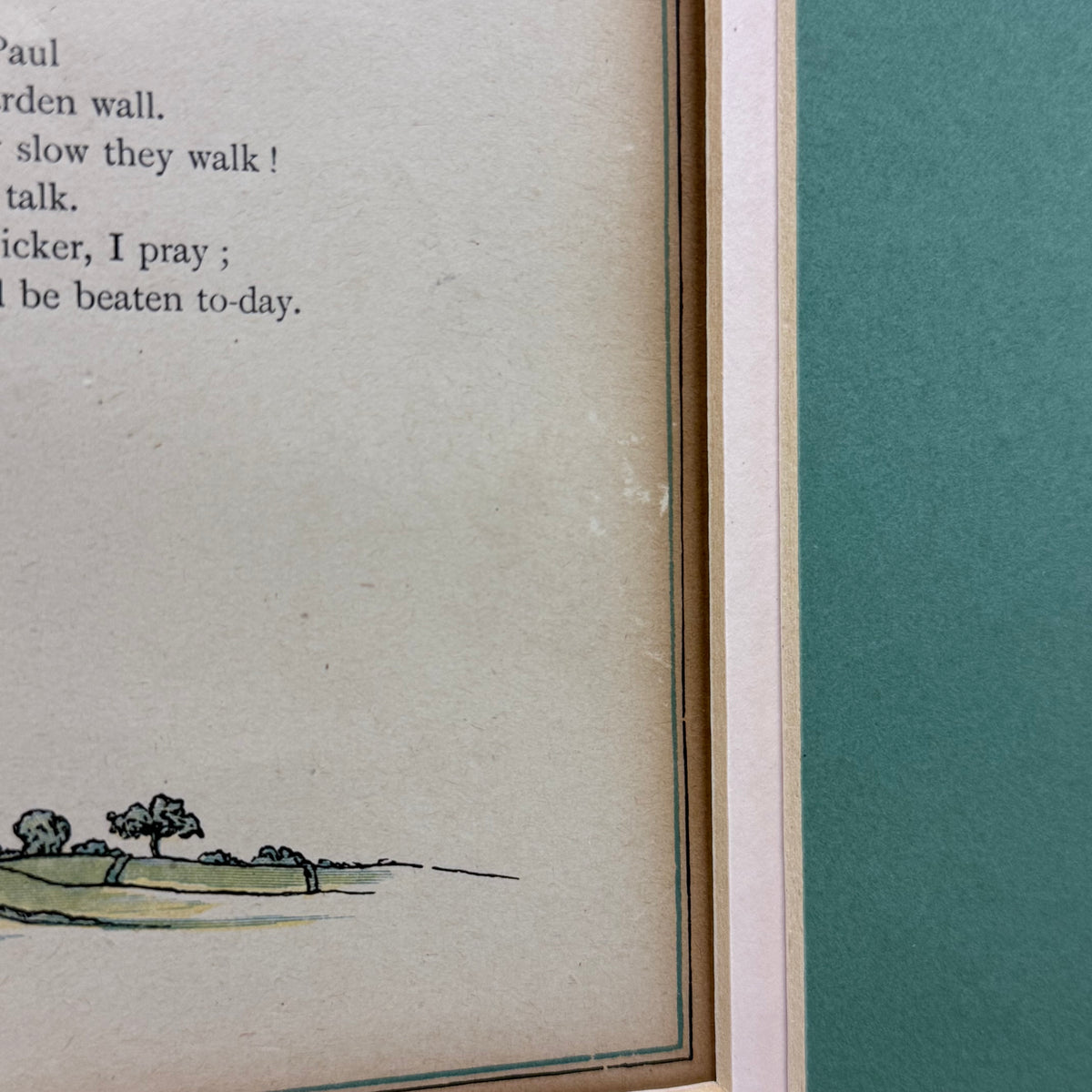 Kate Greenaway Little Miss Patty & Master Paul Print c.1880