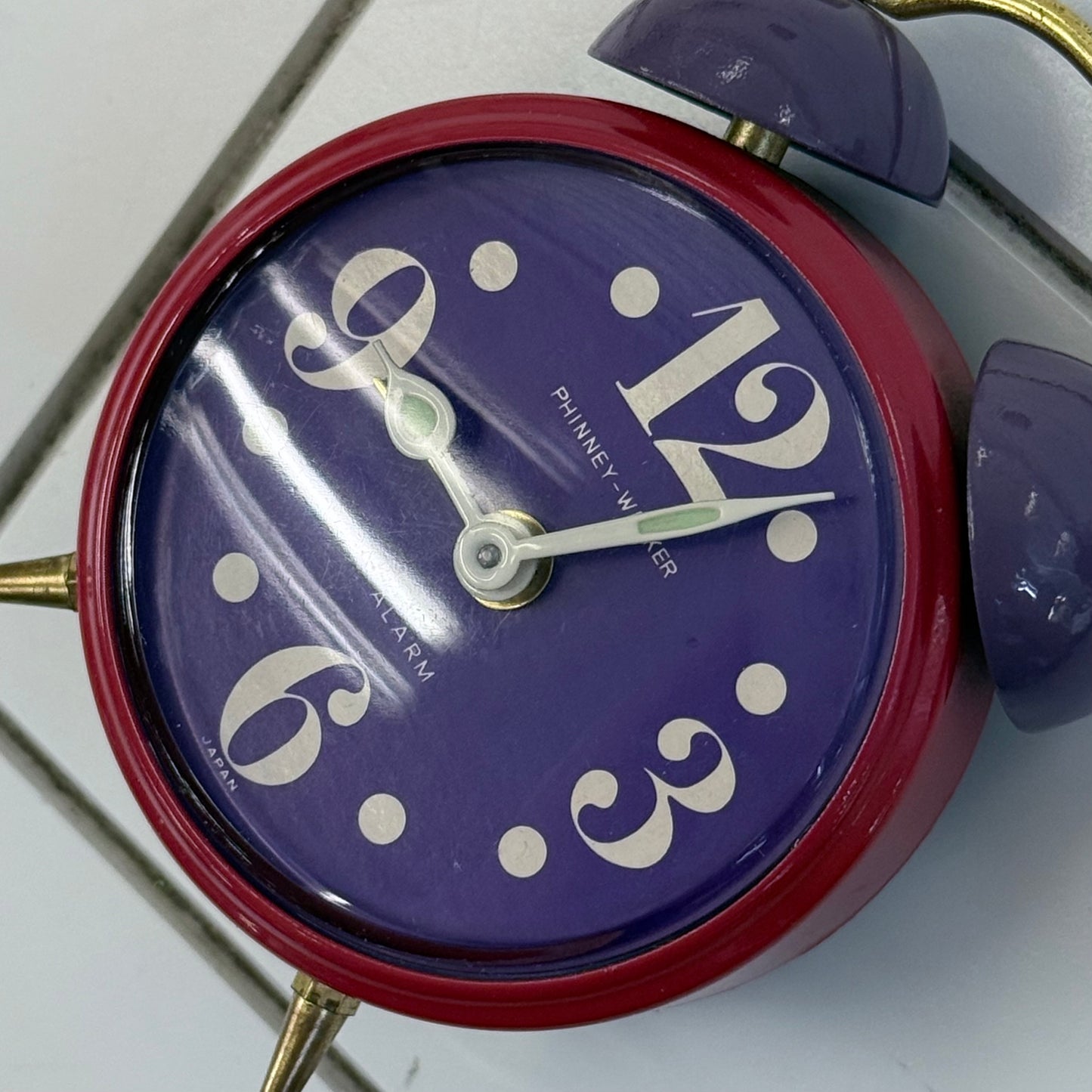 Phinney-Walker PW544 Twin Bell Mechanical Alarm Clock in Box