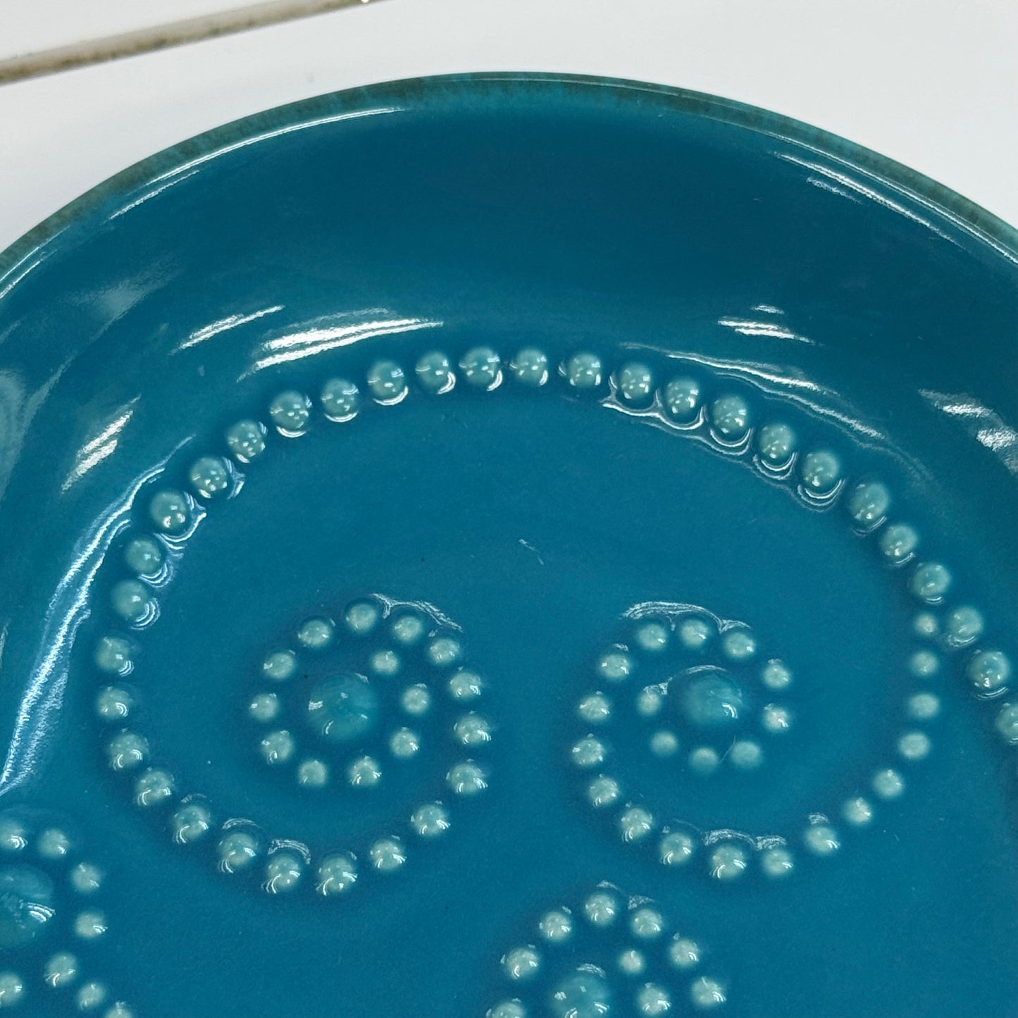 Lenox French Perle Heart Shaped Dishes Purple Blue Set of 2