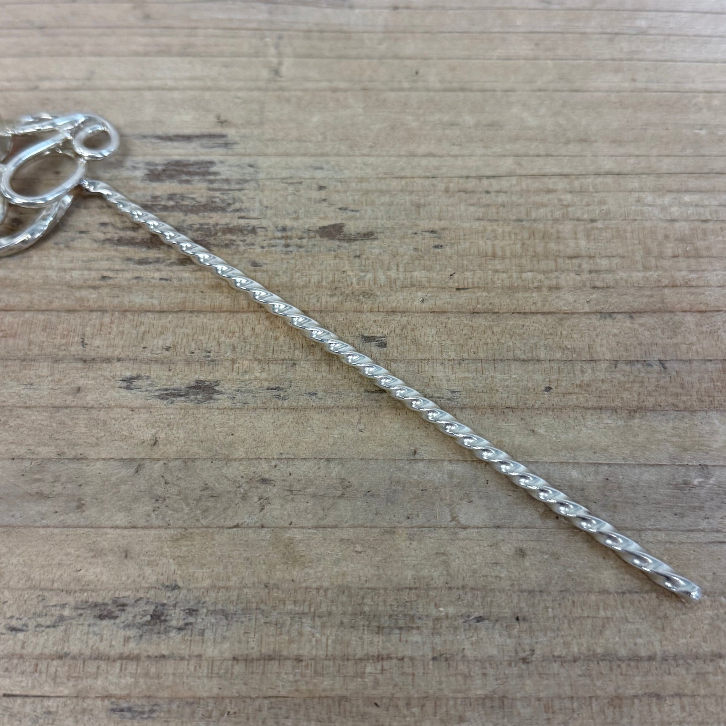 Dichroic Glass Cabochon Hair Stick Handmade by Claudia Carreon