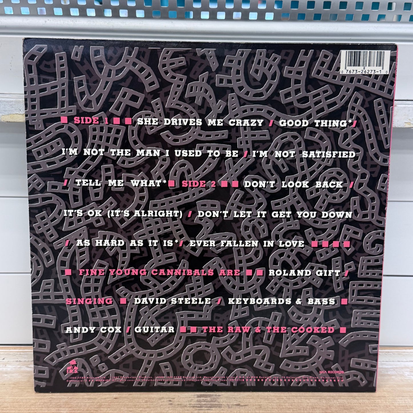 Fine Young Cannibals The Raw & the Cooked Vinyl LP 1989 #IRS-6273
