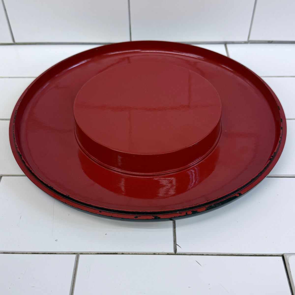 Japanese Lacquer-Style Stacking Serving Set Plates & Trays