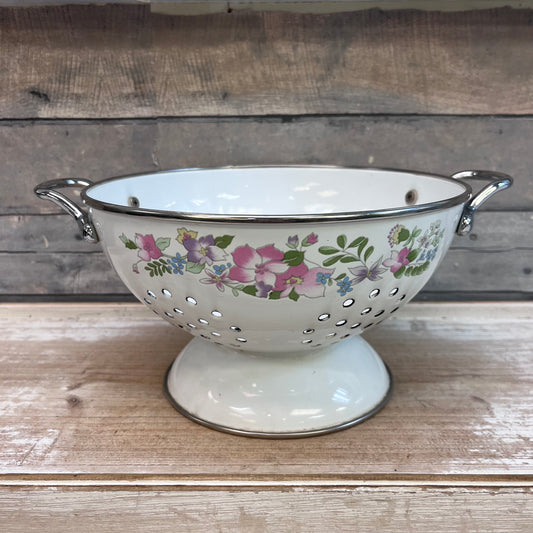 Kobë Floral Enameled Colander